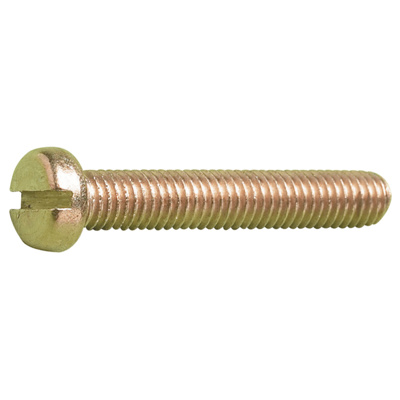 M5 x 40 Brass Slot Pan Head Screw DIN 85