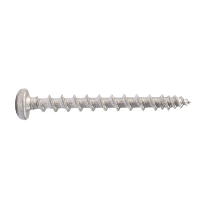 4.0 x 25mm Pz Pan Exterior Screw NetCoat Silver CR3+