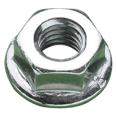 M12 DIN6923 Plain Flange Nut Class 8 Zinc Plated  Boxed.